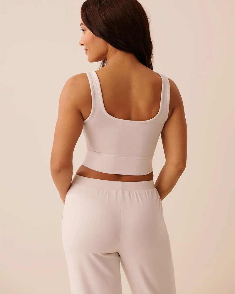 Camisole courte en tricot doux