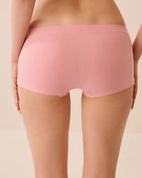 Bow & Ruched Cotton Boyshort Panty