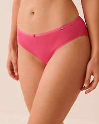 Microfiber and Lace Sleek Back Bikini Panty