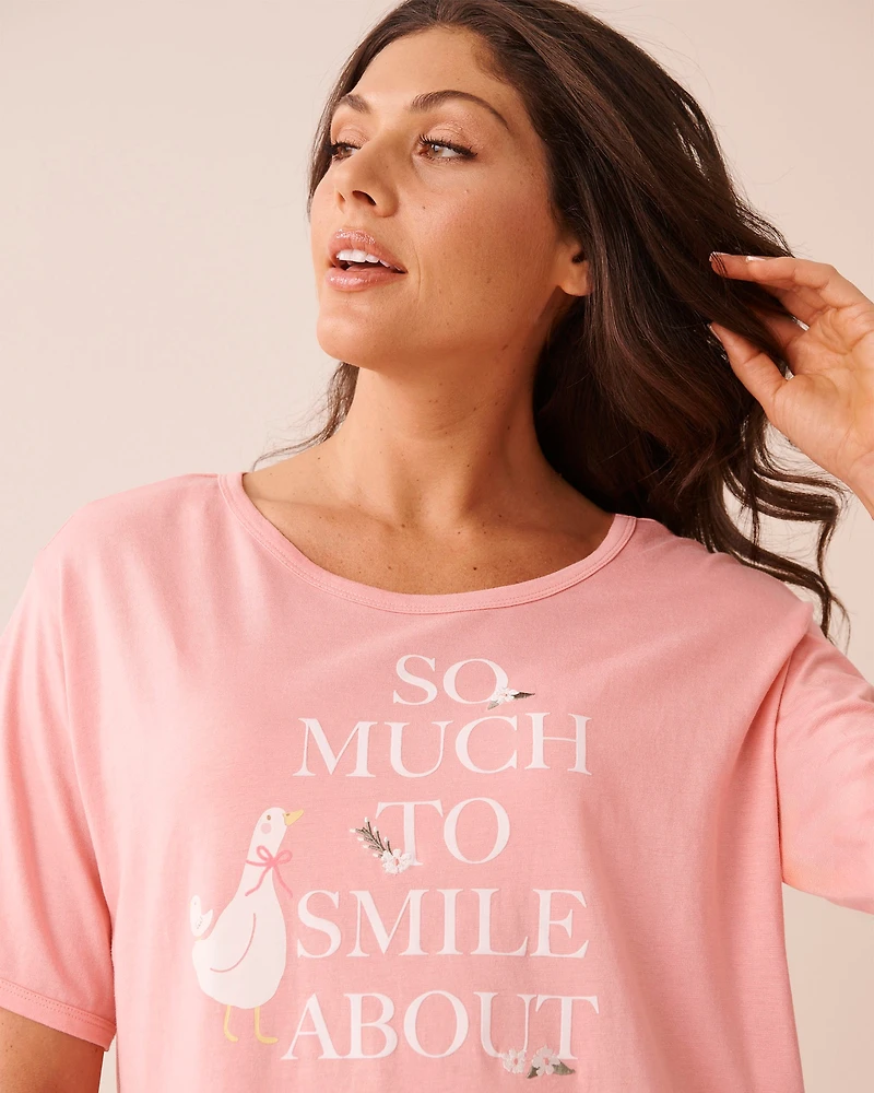 Chemise de nuit imprimé oie