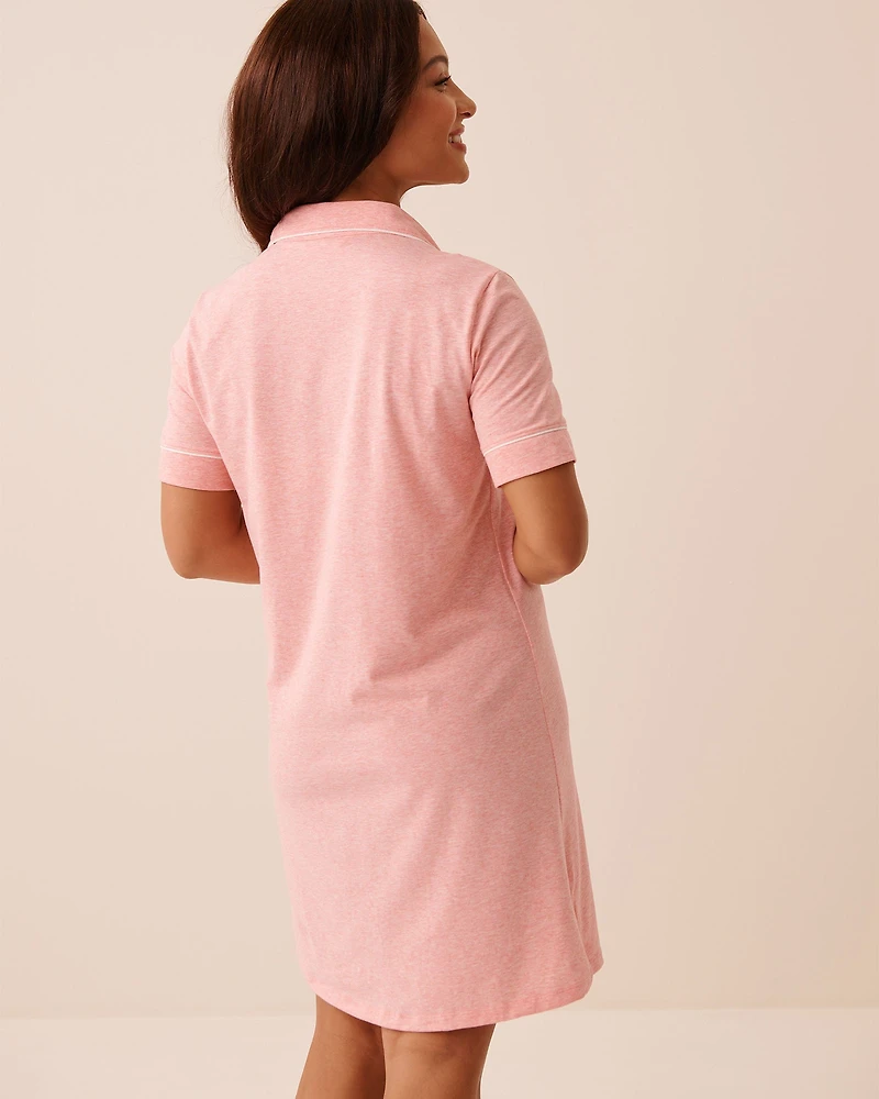 Cotton Button-down Sleepshirt