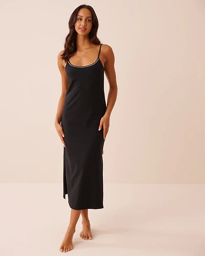 Cotton Long Nightie with Shelf Bra