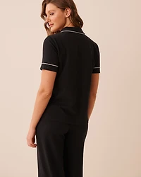 Cotton Short Sleeve Button-down Shirt