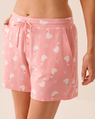 Short de pyjama carreaux bleus