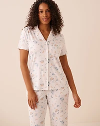 Brunch Print Super Soft Button-down Shirt