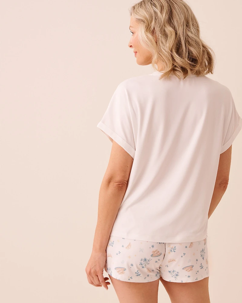 T-shirt ultra doux imprimé brunch