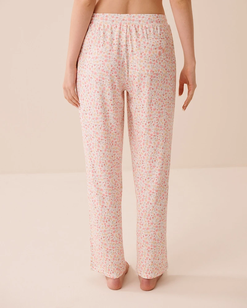 Pantalon de pyjama ultra doux imprimé floral