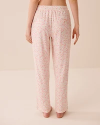 Pantalon de pyjama ultra doux imprimé floral