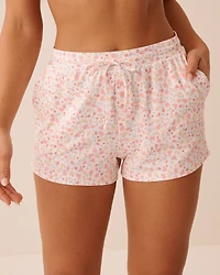 Ditsy Floral Print Super Soft Pajama Shorts