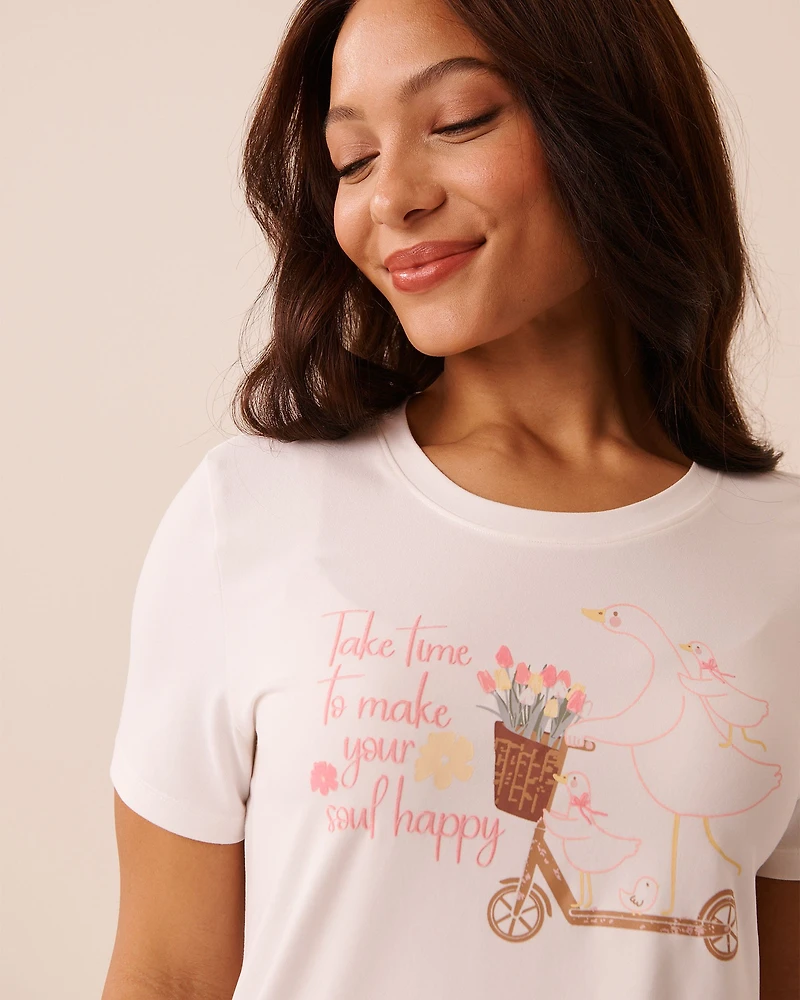 Goose Print Super Soft T-shirt