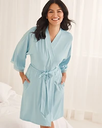 Super Soft Lace Trim Kimono