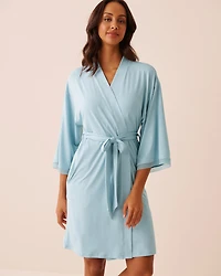 Super Soft Lace Trim Kimono