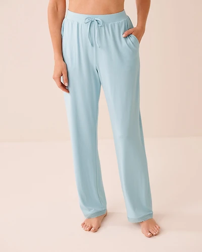 Super Soft Lace Trim Pajama Pants