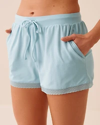 Short ultra doux bordure de dentelle