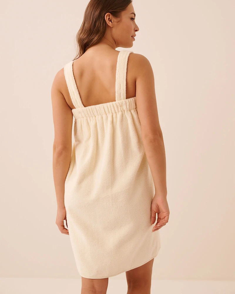 Ensemble serviette attachable en ratine et pour cheveux