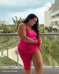 Maillot une-pièce ajustable sur les côtés BLACK