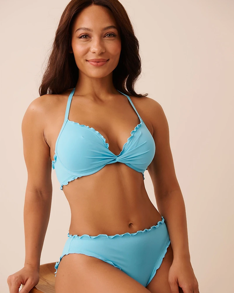 EARTHY GREEN Push-up Bikini Top