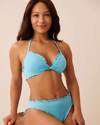 EARTHY GREEN Push-up Bikini Top