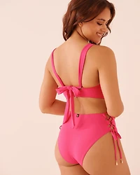 BRIGHT FUCHSIA D Cup Balconette Bikini Top