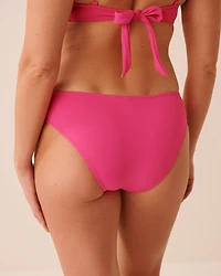 BRIGHT FUCHSIA Front Knot Brazilian Bikini Bottom