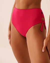 CHILI PEPPER Side Sash High Waist Bikini Bottom