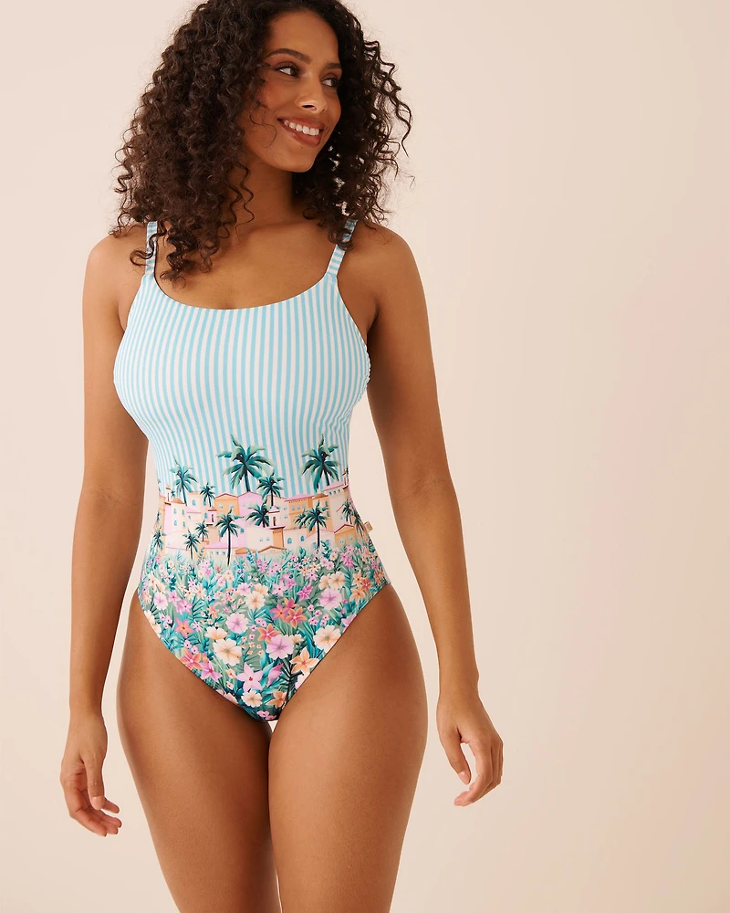 Maillot une-pièce dos croisé COASTAL VILLAGE