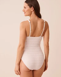 Maillot une-pièce encolure carrée BLACK