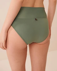 EARTHY GREEN Foldable Waistband Bikini Bottom