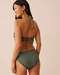 Haut de bikini push-up EARTHY GREEN