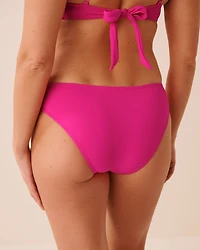 Bas de bikini brésilien noué à l'avant texturé SOLID