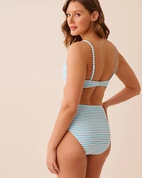 SAILOR STRIPE Bandeau Bikini Top