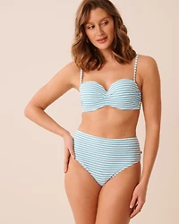 SAILOR STRIPE High Waist Bikini Bottom