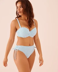 SAILOR STRIPE Side Tie Cheeky Bikini Bottom