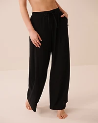Crepe Knit Wide Leg Pants