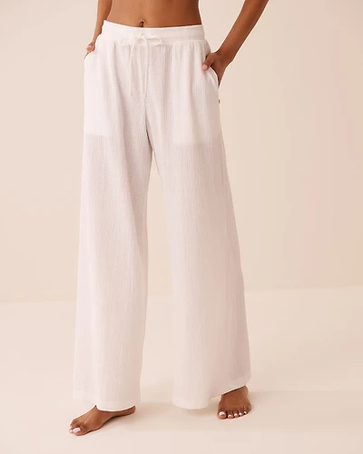 Crepe Knit Wide Leg Pants