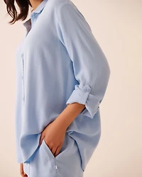 Chemise de plage en rayonne et lin