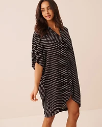 Chemise longue en gaze