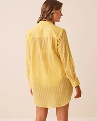 Chemise longue à rayures