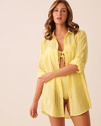 Chemise longue à rayures