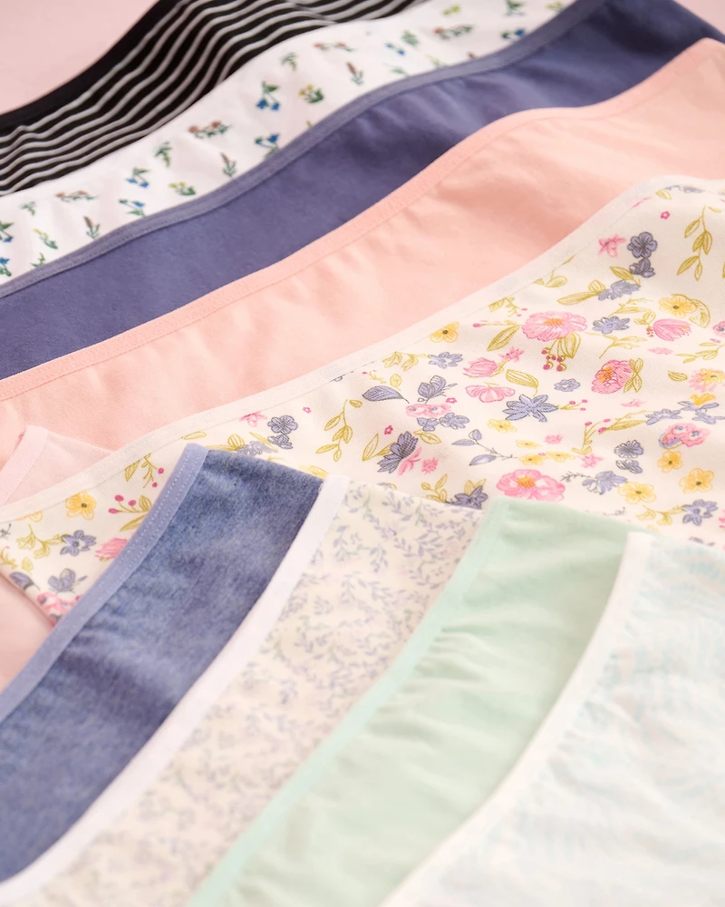Lot de 10 culottes aux hanches en coton