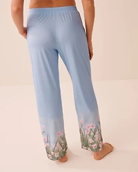 Pantalon de pyjama imprimé champ fleurs