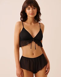 Ensemble bralette et culotte en résille