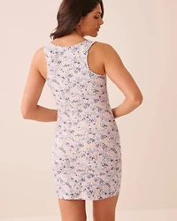 Ribbed Modal Nightie with Shelf Bra