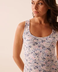 Ribbed Modal Nightie with Shelf Bra