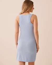 Ribbed Modal Nightie with Shelf Bra