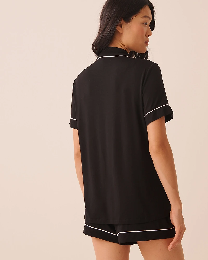 Ensemble pyjama manches courtes en modal