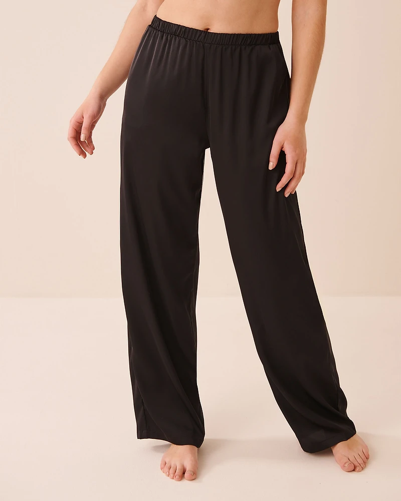 Short Sleeve Satin Pajama Set