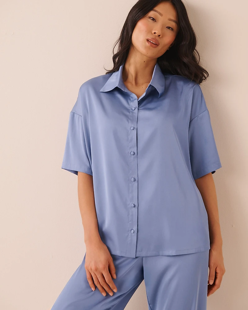 Ensemble pyjama manches courtes en satin