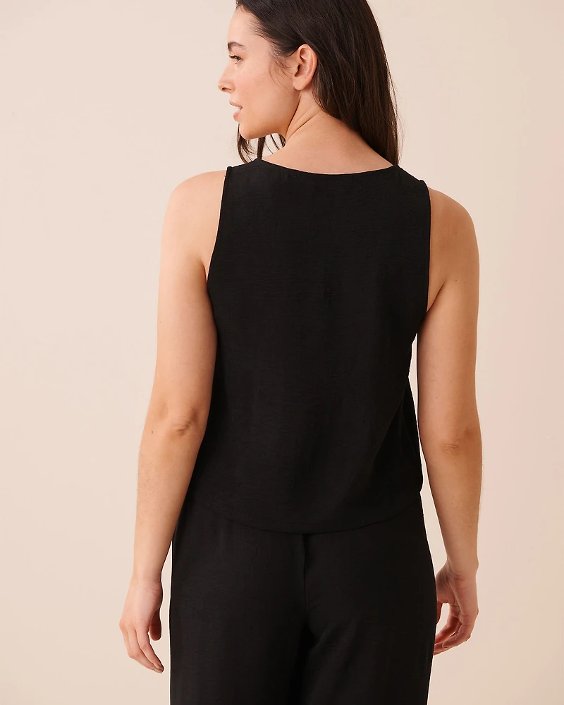 Button-down Crinkle Cami