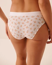 Cotton and Logo Elastic Band Bikini Panty